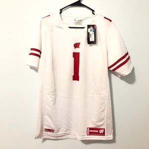 Authentic Under Armour Wisconsin Football Jersey 1